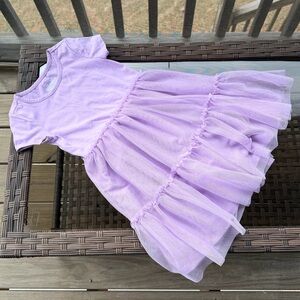 Cat & Jack Lavender Girls Tee Dress Size XS